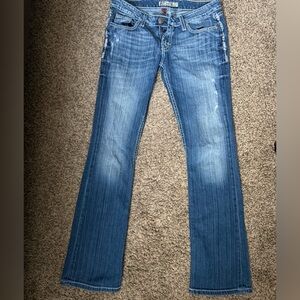 BKE Sabrina Women's Stretch Boot Cut Jeans in Blue 28 x 33 1/2